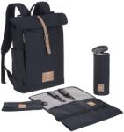 Lassig LASSIG Geanta de scutece, saltea de infasat, accesoriu pentru carucior, suport pentru sticle produs in mod durabil/GRE Rucsac Rolltop, albastru (albastru de noapte) (1103025429)