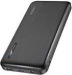 LogiLink Powerbank 10 000 MAh, 2x USB-A, USB-C, Gyorstöltés Funkcióval, Fekete - fizz