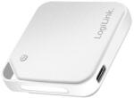 LogiLink Mini Kézmelegítő, 2000 MAh, Kétoldalas Melegítés, Zseblámpával, Fehér