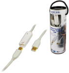 LogiLink USB 2.0-ás aktív hosszabbító kábel, 12 m