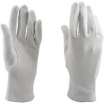 Prima Manusi Protectie Bumbac 100% Interlock, pentru Industria Alimentara si Farmaceutica, Albe, M (VTR-0317-M)