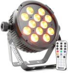 BeamZ BT300 FlatPAR RGBAW-UV (12x10W) DMX Quad LED reflektor (Multicolor) + IR távirányító