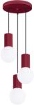 Sollux Halo függőlámpa 3x8 W fehér-burgundi SL. 1750