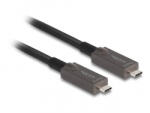 Delock Aktív optikai USB-C Video + adat + PD kábel 15 m