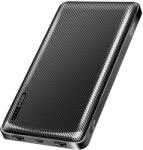 Loiglink Power Bank 10.000 MAh, 2x USB-A, USB-C, Micro-USB, Fekete