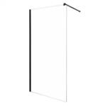 Kerra Line 100 TR Walk-In zuhanykabin 100x203 cm, fekete profil, víztiszta üveg (LINE100TR) - arkibau