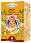Shoti Maa bio vision kurkuma, gyömbér és citrom tea (16x2g) 16db