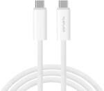 4smarts PremiumCord USB Type-C apa - USB Type-C apa Adat és töltő kábel - Fehér (1.5m) (4S540959) (4S540959)