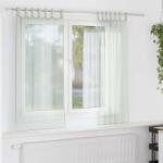 vidaXL 2 db világosszürke voile függönyök rúd zsebekkel (4102206)