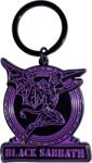 Black Sabbath Purple Text Logo & Daemon Ключодържател (<![CDATA[BSKEY11]]>)