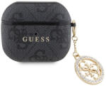 Guess 4G Script PC/PU Charm Apple AirPods 3 tok, fekete (GUA3P4E4CDK) - phoner