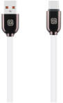 Obal: me Sleek USB-A-USB-C kábel, 18W, 1m, fehér-fekete (OMAC18SWH)