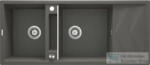 Deante MAGNETIC gránit mosogató, 2 medencés, csepegtetővel 1160x500 mm, antracit metál ZRM_T213 (ZRM_T213)