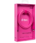 Ttec Data кабел ttec USB-C - Lightning Charge/Data Cable 120cm - Neon Pink