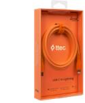 Ttec Data кабел ttec USB-C - Lightning Charge/Data Cable 120cm - Neon Orange