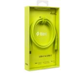 Ttec Data кабел ttec USB-C - USB-C 60W PD/QC Fast Charging/Data Cable - 120cm - Neon Yellow