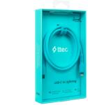 Ttec Data кабел ttec USB-C - Lightning Charge Cable 120cm - Neon Blue