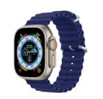 Dux Ducis Ocean Wave Apple Watch 38 / 40 / 41mm szilikon szíj, kék - speedshop