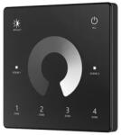 S-lightled TW1-4 LED dimmer távszabályzó fali RF fekete 4-zóna Slightled (SL LEDVSK074)