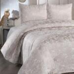 Dowry World Cuvertura jacquard tip chenille 230x240 cm + 2 fete de perna, Slayka Cappuccino
