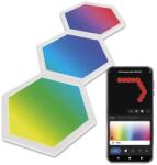 EMOS GoSmart LED-es lámpatest Hexagon, kiegészítő készlet, 3 rész, 1, 8 W, RGBIC dimmelhető, WiFi (ZIW223R)