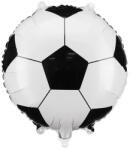 PartyDeco S. r. o Foci labda fólia lufi, 35 cm, fekete-fehér