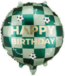 PartyDeco S. r. o Foci labda fólia lufi, HB, zöld, 35 cm