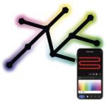 EMOS GoSmart LED-es lámpatest Lines fekete, 9 részből álló, 34 W, RGBIC dimmelhető, WiFi (ZIW269R)