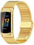 MILANESE Fém szíj Fitbit Charge 6 / Charge 5 arany