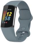  SILICONE Cserélhető szíj Fitbit Charge 6 / Charge 5 készülékhez, szürkéskék