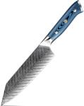 HARAHU Cuțit de bucătărie damasc TU-37506 - Bunka / Albastru KP37506