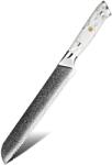 HARAHU Cuțit de bucătărie damasc YU-37516 - Bread / Alb KP37516