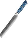 HARAHU Cuțit de bucătărie damasc TU-37505 - Bread / Albastru KP37505
