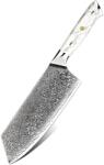 HARAHU Cuțit de bucătărie damasc YU-37512 - Cleaver / Alb KP37512