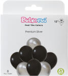 Balonevi Lufi 12", 30cm 8db vegyes színek, Premium Silver (LUFI126708)