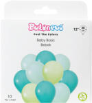 Balonevi Latex lufi 12", 30cm 10db vegyes színek, Baby Basic (LUFI493380)