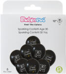 Balonevi Latex lufi 12", 30cm 8db Happy Birthday 30-as (LUFI486366)