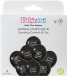 Balonevi Latex lufi 12", 30cm 8db Happy Birthday 40-es (LUFI939353)