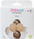 Balonevi Latex lufi 12", 30cm 8db vegyes színek, Trendy (LUFI468786)