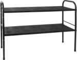 Mobikon Raft ajustabil otel negru Somer 50-90x25x50 cm (0000400584) Raft