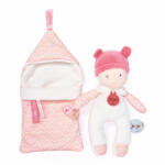 Doudou Bebelus din plus infasat 20 cm roz deschis (JJ6007/rozdeschis) Papusa
