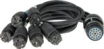 KLOTZ Sursă de alimentare Klotz cu 6 canale, multicore fanout, RMP419AR - 6 x Schuko, compatibil Socapex - 1m (LT-I20015)