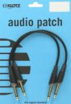KLOTZ Set de cabluri patch asimetrice Klotz cu conector Jack - 0, 15m (AU-JJ0015)