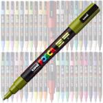 uni Marker UNI Posca PC-3M, varf rotund, 0.9-1.3mm Verde Kaki (M1025)