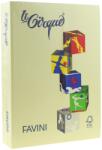 FAVINI Carton color 160 g/mp A4 Galben deschis 100 FAVINI (A742304)