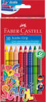 Faber-Castell Set Promotional Creioane Colorate Jumbo Grip 10 Culori Faber-Castell (FC280922)