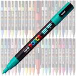 uni Marker UNI Posca PC-3M, varf rotund, 0.9-1.3mm Verde smarald (M628)