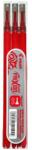 Pilot Set 3 rezerve roller Frixion Point Pilot 0.5 mm varf fin cu culoare Rosie (PBLS-FRP5-R-S3)