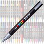 uni Marker UNI Posca PC-3M, varf rotund, 0.9-1.3mm Argintiu (M439)