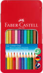 Faber-Castell Creioane Colorate 12 Culori Cutie Metal Grip 2001 Faber-Castell (FC112413)